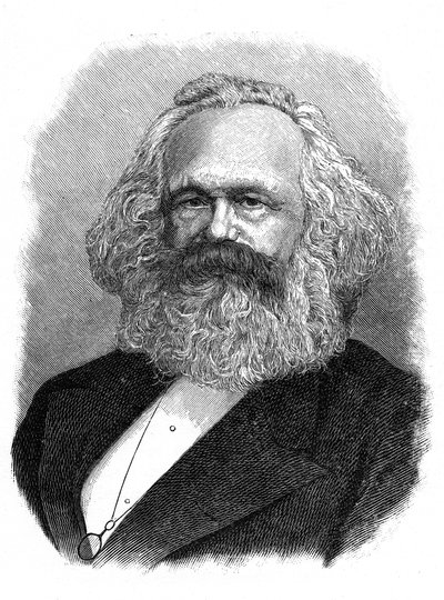 Karl Marx, teórico político, social e econômico alemão do século XIX de Unbekannt