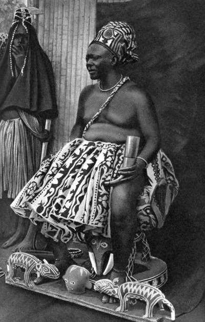 King Basu Fund dos Camarões, África, 1922 de Unbekannt