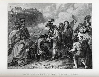 Rei Charles II desembarque em Dover, 1882 de Unbekannt