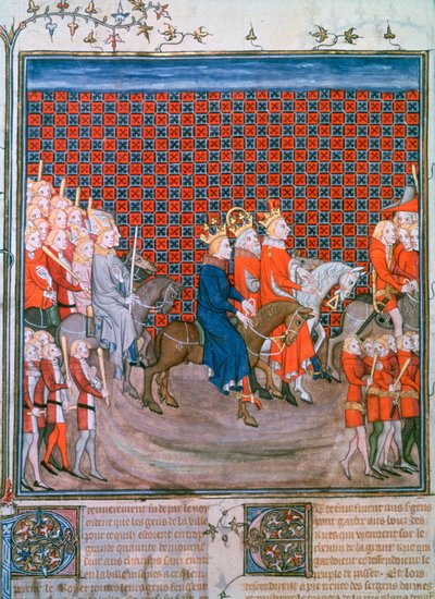 Rei Carlos IV entrando em Paris, 1375-1379 de Unbekannt