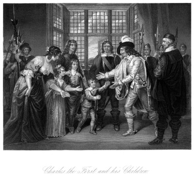 Rei Carlos I 1600-1649 e seus filhos de Unbekannt