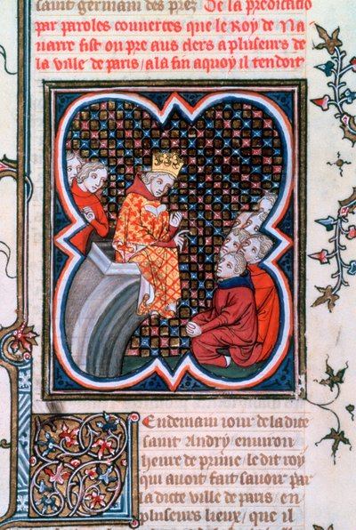 Pregação do rei Carlos de Navarra, 1375-1379 de Unbekannt