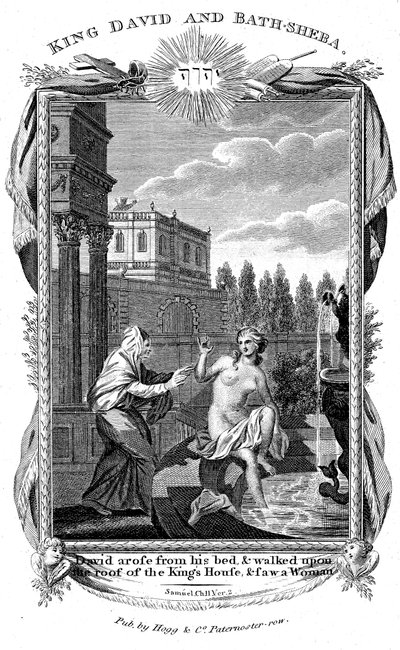 Rei Davi, olhando para Bathsheba, c1804 de Unbekannt