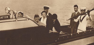Rei Edward Retornando ao Iate da Ilha de Rab, 1937 de Unbekannt