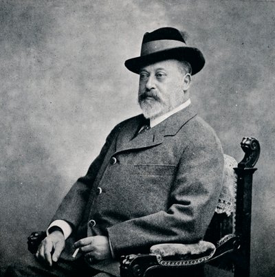 Rei Eduardo VII em um chapéu tirolês, 1903 1911 de Unbekannt