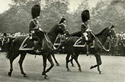 Rei George Riding Com o falecido rei George V e o Príncipe de Gales, 1928., 1937. de Unbekannt