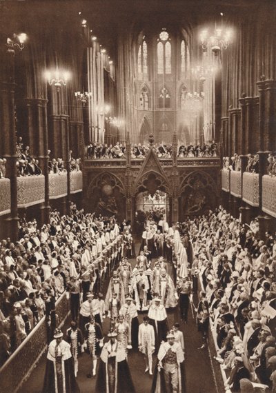 Procissão de coroação do rei George VI, Abadia de Westminster, 1937 de Unbekannt