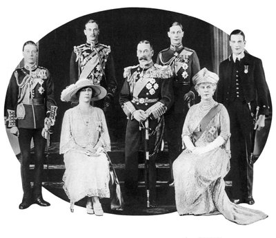 Rei George V e sua família, c1930s de Unbekannt