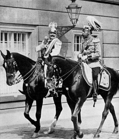 Rei George V da Grã-Bretanha e Kaiser Wilhelm II da Alemanha, 1913 1951 de Unbekannt
