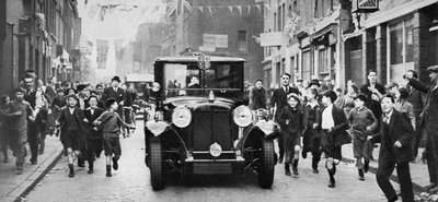King George Vs última visita ao East End, Londres, c1930s de Unbekannt