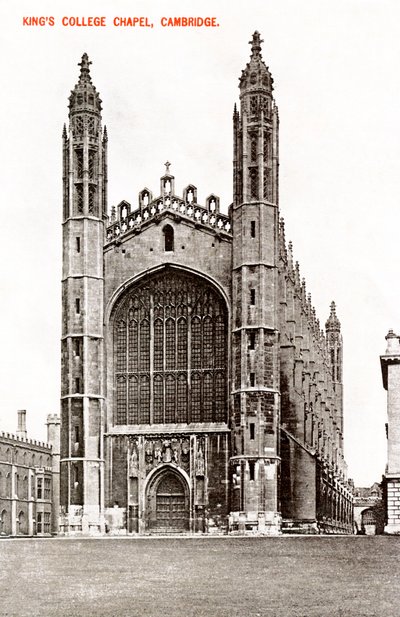 Capela do Kings College, Cambridge, 1908 de Unbekannt