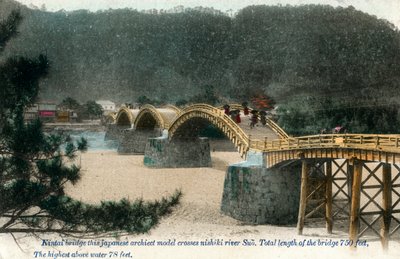 Ponte Kintai Iwakuni, Japão, início do século XX de Unbekannt