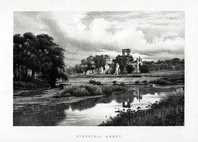 Abadia de Kirkstall, Leeds, Yorkshire, 1896 de Unbekannt