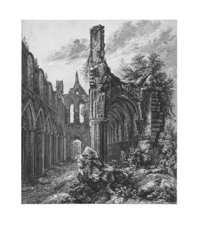 Abadia de Kirkstall, Yorkshire, 1823. de Unbekannt