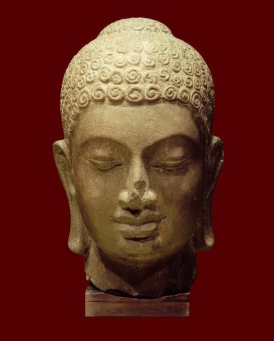 Chefe de um Buda Cambodjano, período Pré-Angkor, 7º c. de Unbekannt