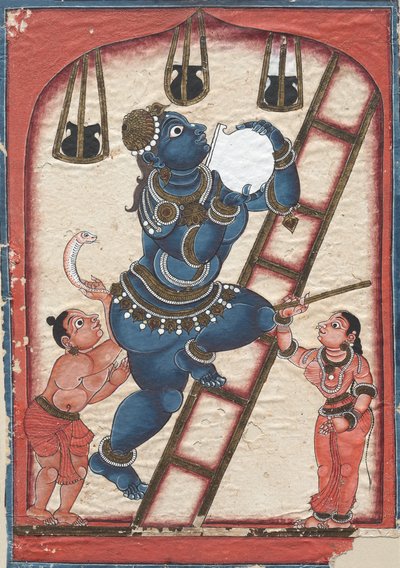 Krishna Stealing Curds, final dos anos 1700. de Unbekannt