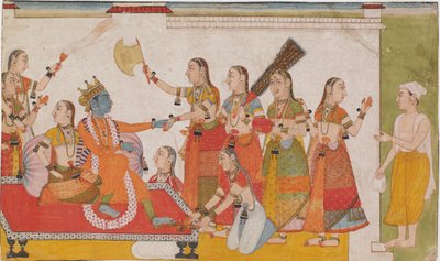 Krishna Wellcome Sudama, Daquele Bhagavata Poorna, c. ೧೭೦೦. de Unbekannt