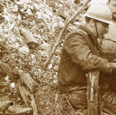 Trincheira de Krupp, Hill 140, Artois, norte da França, c1915-c1916 de Unbekannt