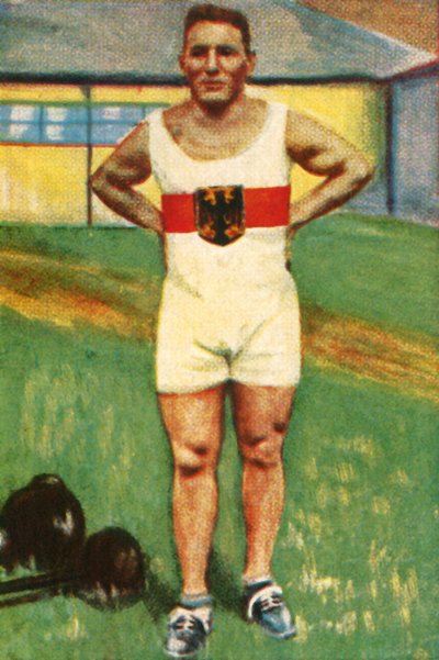 Kurt Helbig, campeão alemão de levantamento de peso, 1928. de Unbekannt