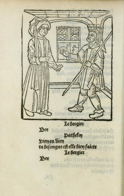 Material do Mestre Pathelin, c. 1490. de Unbekannt