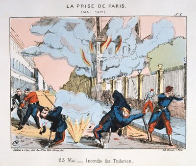 A captura de Paris, 23 de maio de 1871 de Unbekannt