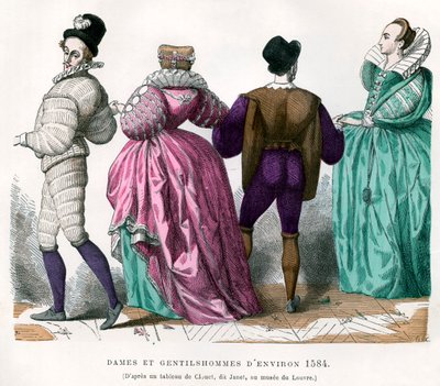 Senhoras e senhores, por volta de 1584, 1882-1884 de Unbekannt