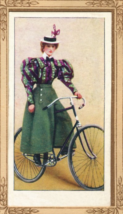 Senhora Ciclista com saia dividida, 1939 de Unbekannt