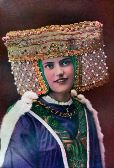Cocar de Ladys, século XIV, 1910 de Unbekannt