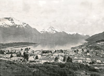 Lago Wakatipu e as montanhas, Queenstown, Nova Zelândia, 1895. de Unbekannt
