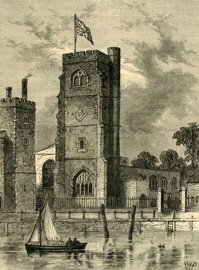 Igreja de Lambeth 1825, c1878. de Unbekannt