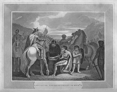 Lancaster jurando lealdade a Richard II, 1838 de Unbekannt