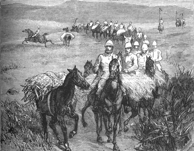 Lancers retornando de uma incursão, c1880 de Unbekannt