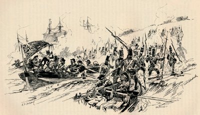 Desembarque de Sir Ralph Abercromby e das Forças Britânicas em Alexandria, 1801, 1884 de Unbekannt