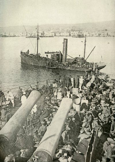Desembarque das tropas britânicas em Salonika, 1919. de Unbekannt