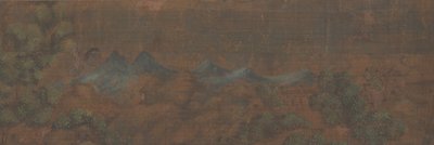 Pintura de paisagem de figura em cenário de floresta. de Unbekannt