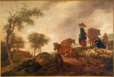 Paisagem com pastores de Unbekannt