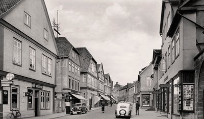 Langestrasse, Buckeburg, Alemanha, c1930s de Unbekannt