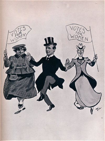 Brincando com as meninas, 1906. de Unbekannt
