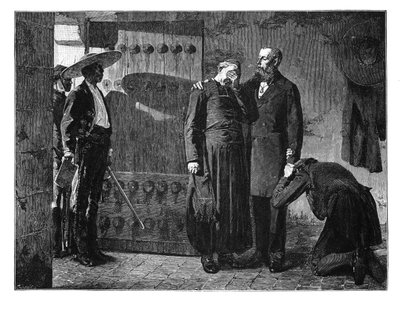 Últimos momentos do imperador Maximiliano, 1867, final do século XIX de Unbekannt