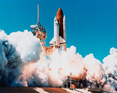 Lançamento do ônibus espacial Columbia do Kennedy Space Center, Flórida, EUA, 4 de abril de 1997 de Unbekannt