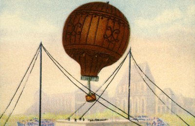Lançamento do balão dos Irmãos Montgolfier, junho de 1783, 1932. de Unbekannt