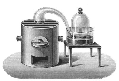 Investigação de Lavoisiers sobre a existência de oxigênio no ar, final do século XVIII, 1894 de Unbekannt