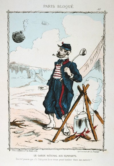 A Guarda Nacional com os Remparts, 1870-1871 de Unbekannt
