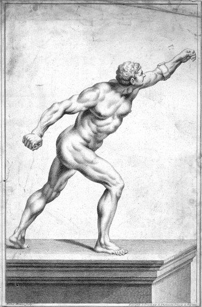 O Gladiador, c1717 de Unbekannt