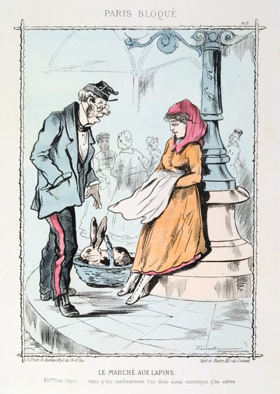 A caminhada do coelho, 1870-1871 de Unbekannt