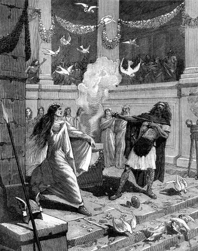 O mais vilão dos homens, ordena que uma sepultura seja preparada para você, 1882-1884 de Unbekannt
