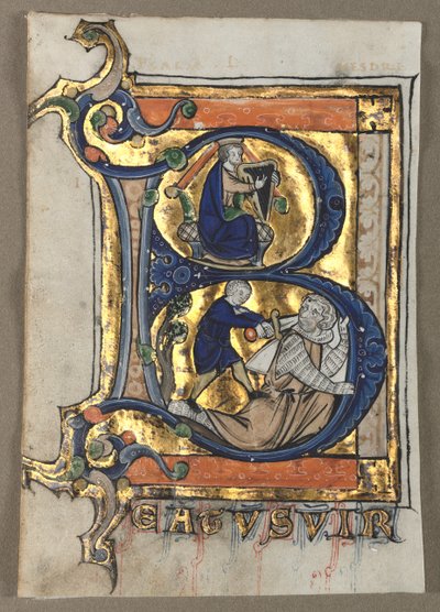 Folhas Excisadas de um Saltério sete, c. 1260 de Unbekannt