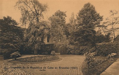 Legação da República de Cuba em Bruxelas 1927 - Jardin, c1927 de Unbekannt