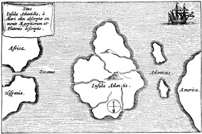 Ilha lendária de Atlântida de Unbekannt