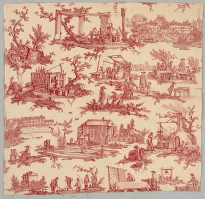 As obras da manufatura, c. 1790. de Unbekannt